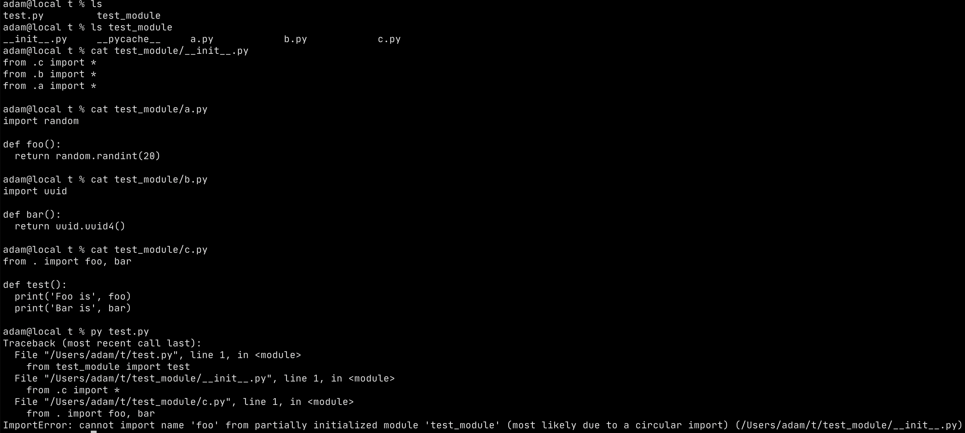 Python circular import in custom package and __init__.py Stack Overflow