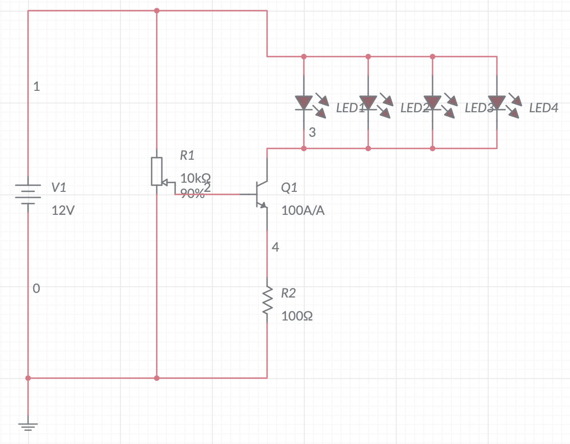 transistors LED Strip / Resistor Heater + Driver Circuit Electrical