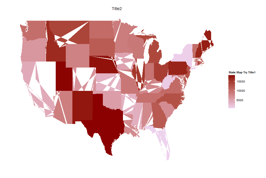 Add State Border Ggplot Us Map ggplot2 ggplot US state map; colors are fine, polygons jagged r