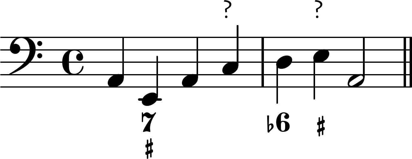 theory Do accidentals in a figured bass last the full measure, or do
