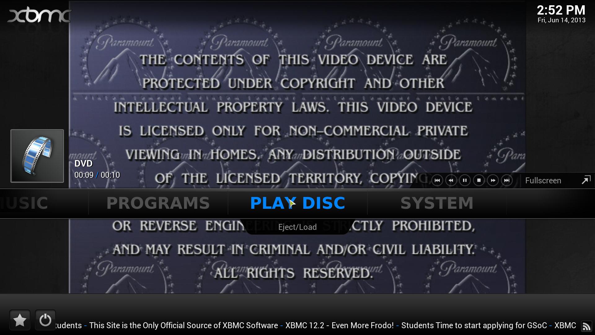 video How can I get VLC to automatically play DVDs when inserted
