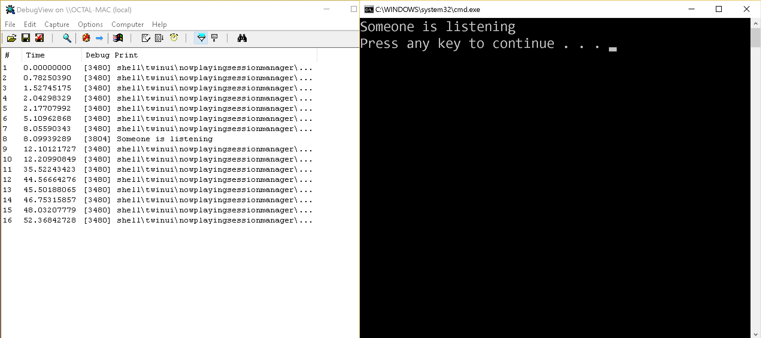 c OutputDebugString / System.Diagnostics.Debug.WriteLine and