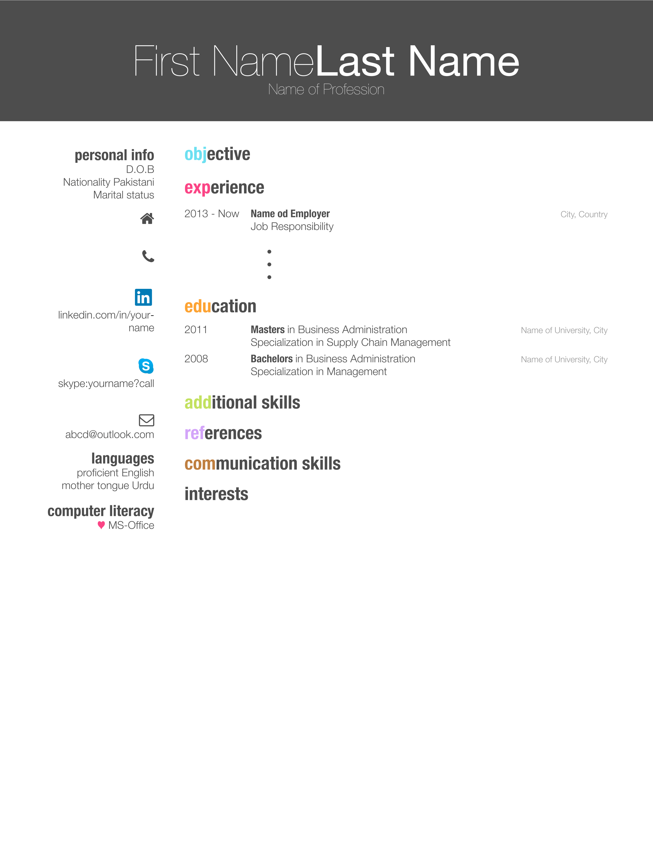 tikz pgf Want to add the Skype and LinkedIn Icon on the left side of