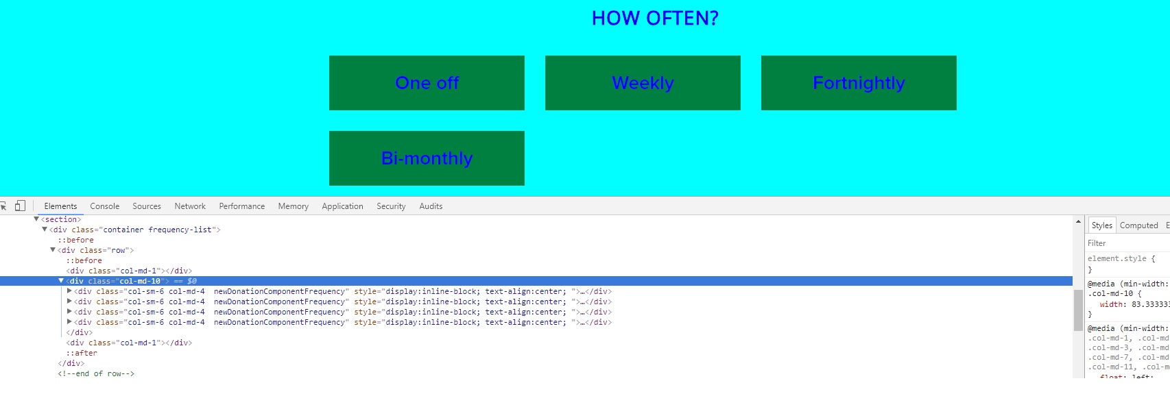 javascript Center align boxes inside DIV Stack Overflow