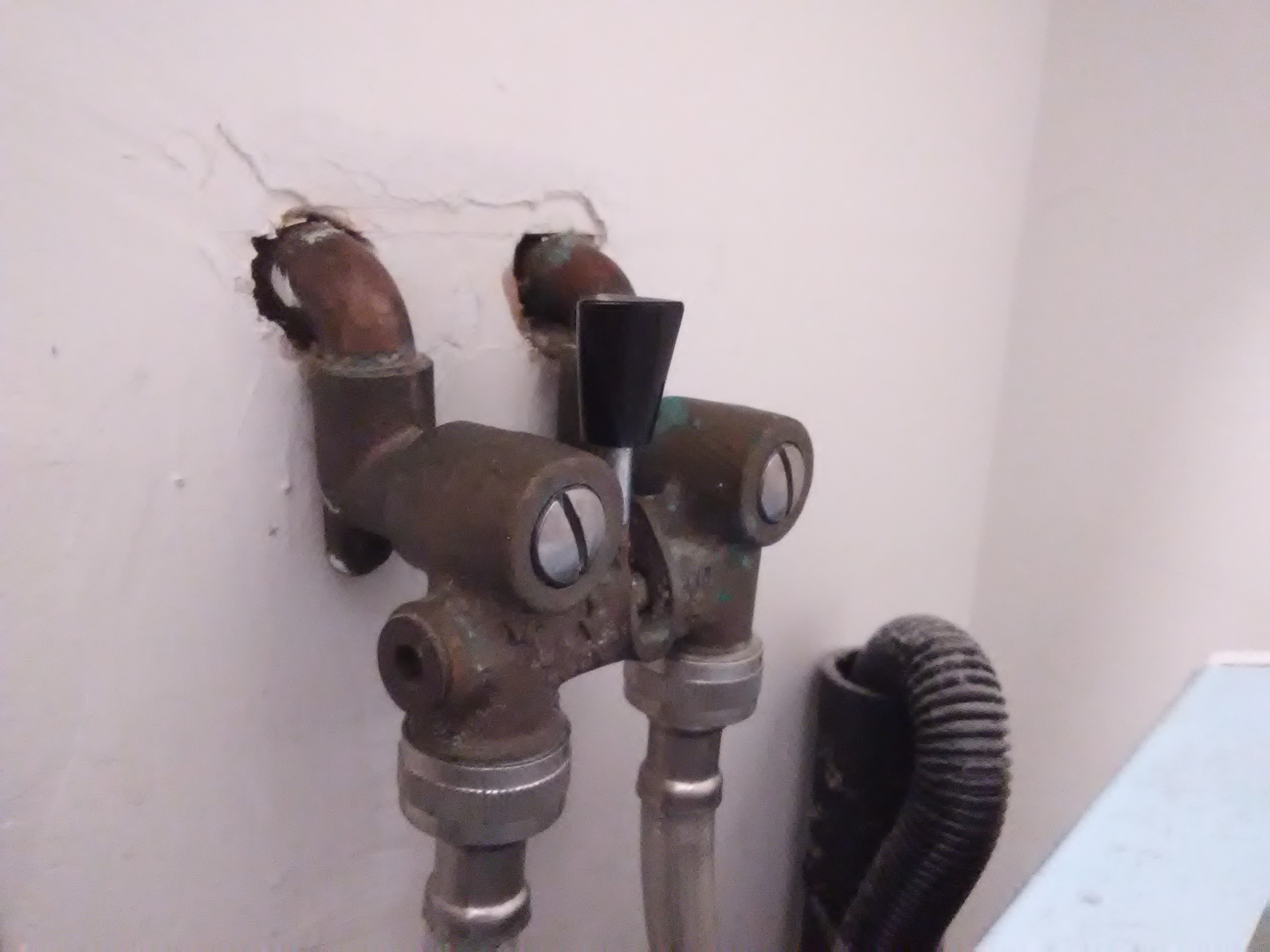 plumbing Stuck water cold/hot water switch for washing machine Home