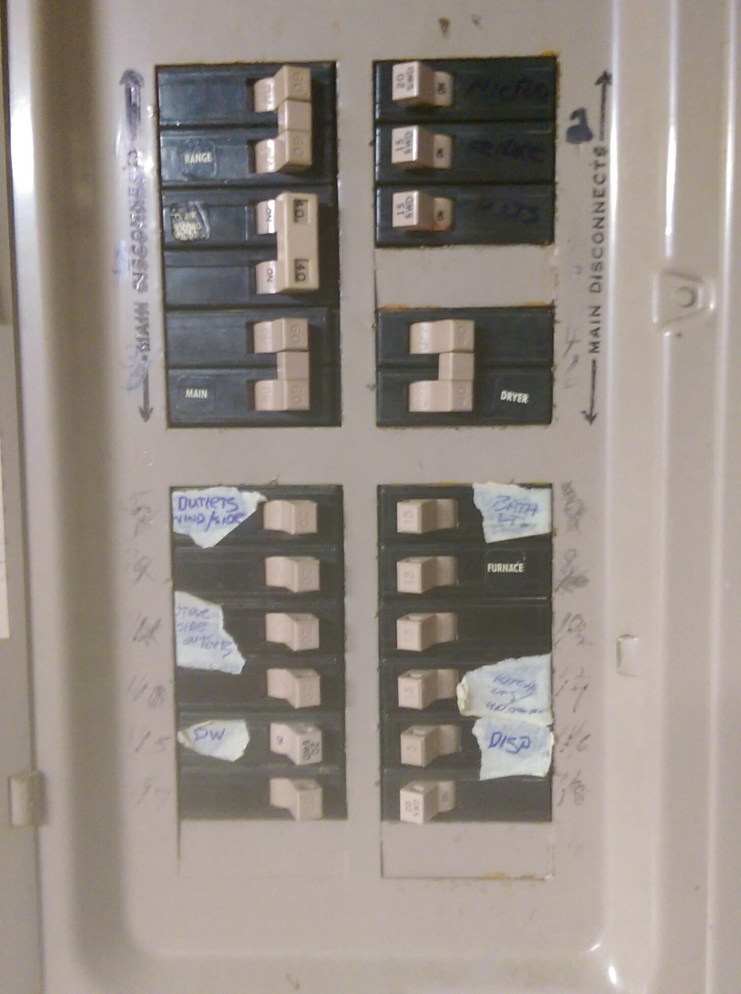electrical Loads for sub panels from 150A splitbus main panel Home
