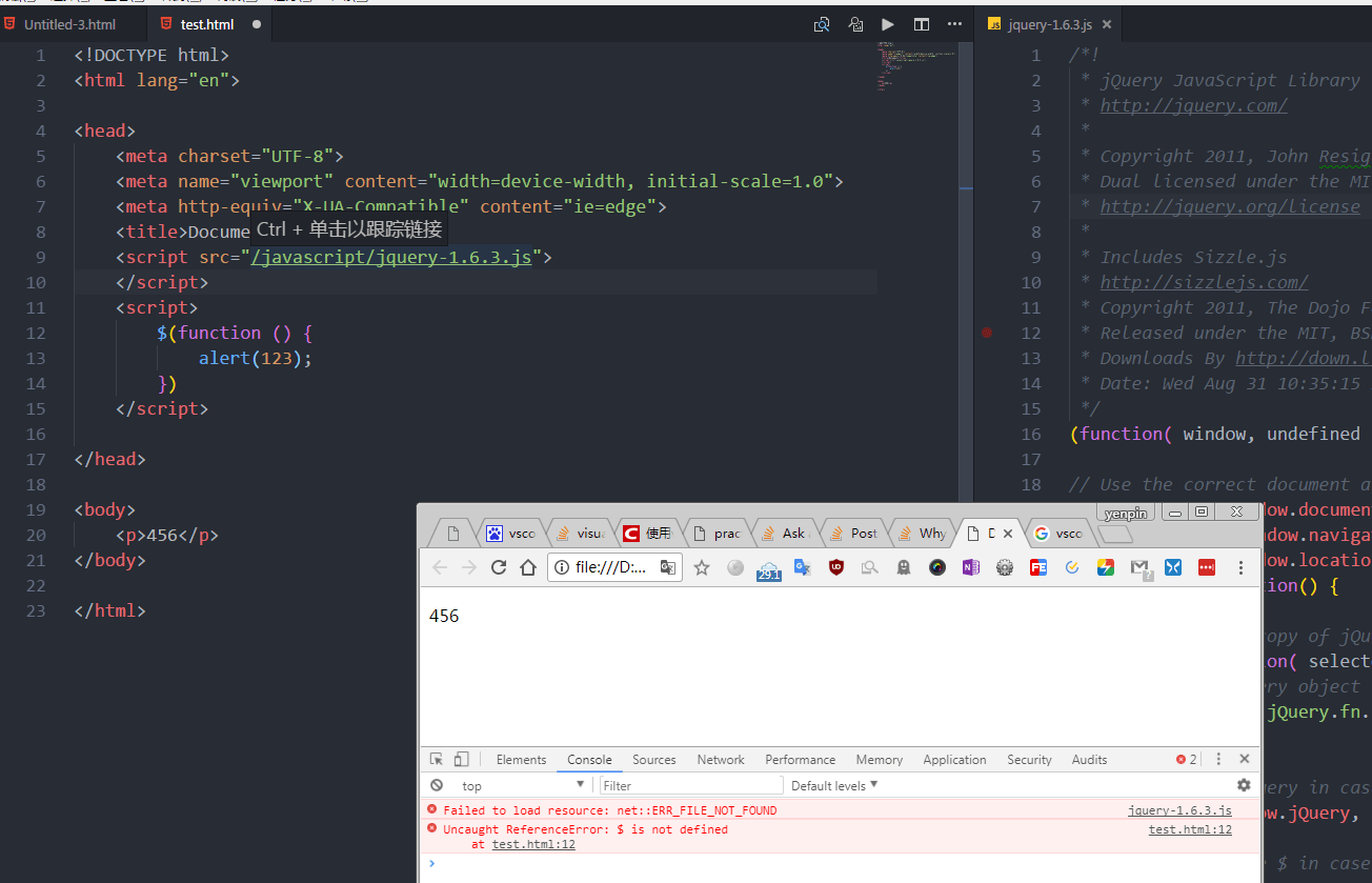 Why can't I find jquery code in Visual studio? Stack Overflow