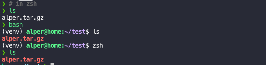 ls zsh How to set LS_COLOR to show any tar file as different color than white? Unix & Linux