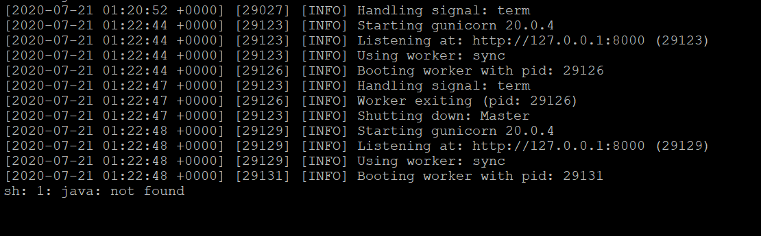 python Can't execute java code within flask application using os