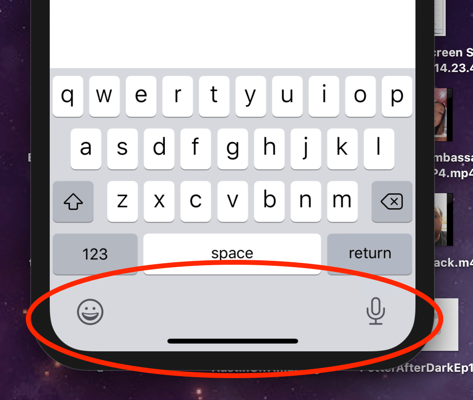 How to remove this bottom keyboard section for emoji and