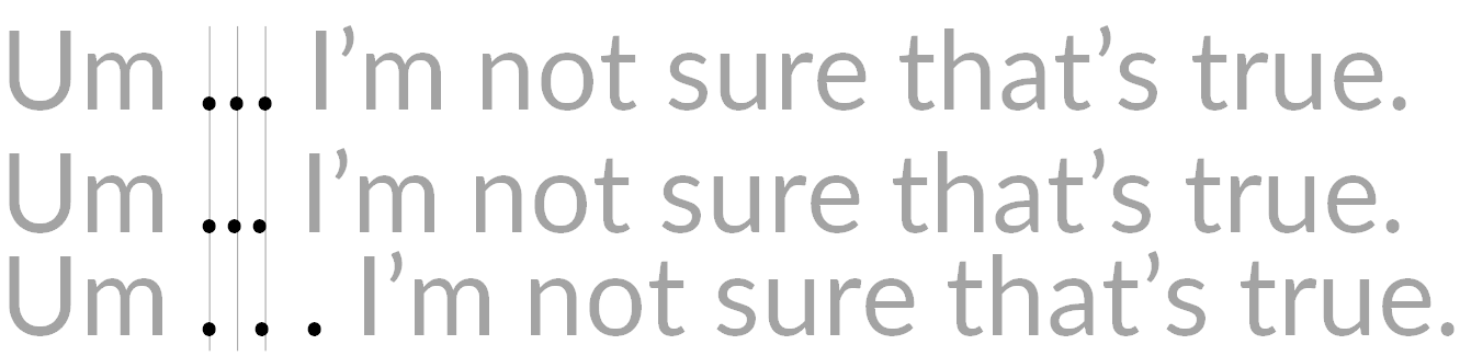 typography Why is an el­lip­sis represented by one single character