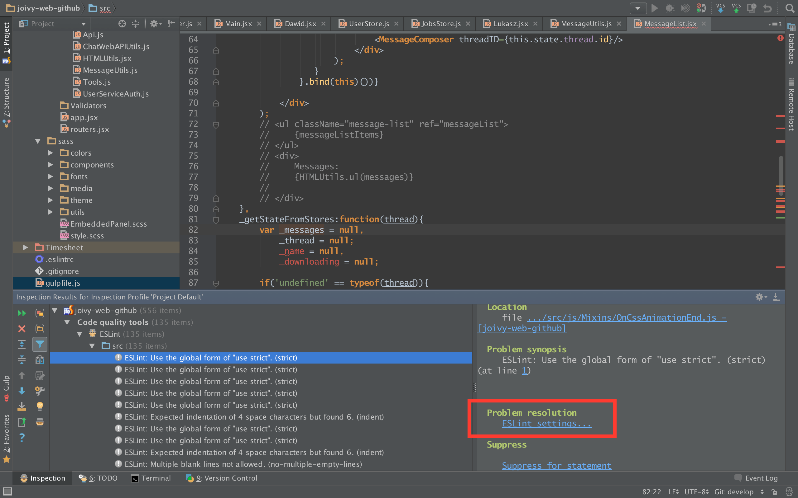 How To Configure Eslint To Work With Phpstorm To Autofix Eslint Errors Stack Overflow