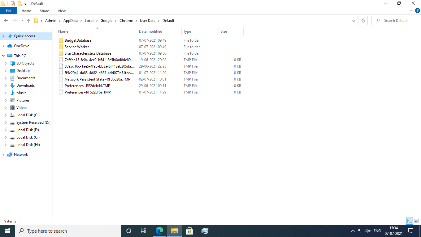 windows 10 Unable to delete certain Chrome files located in Appdata