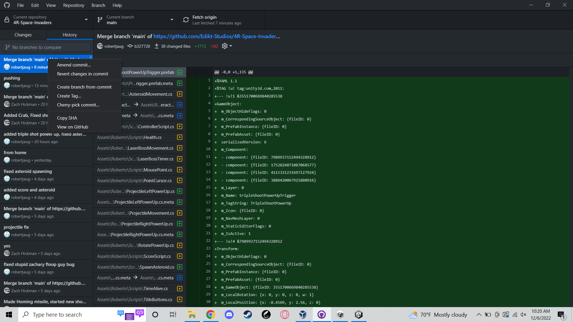 Going to another commit in GitHub Desktop (GUI VERSION) Stack Overflow