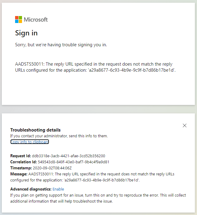 azure App services with Active Directory Authentication enabled is