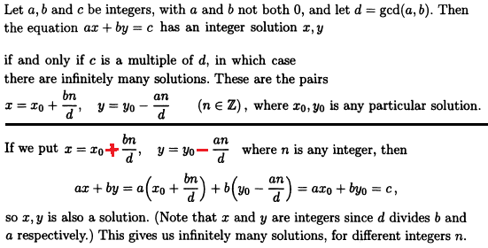 elementary number theory Linear Congruence Theorem Are these