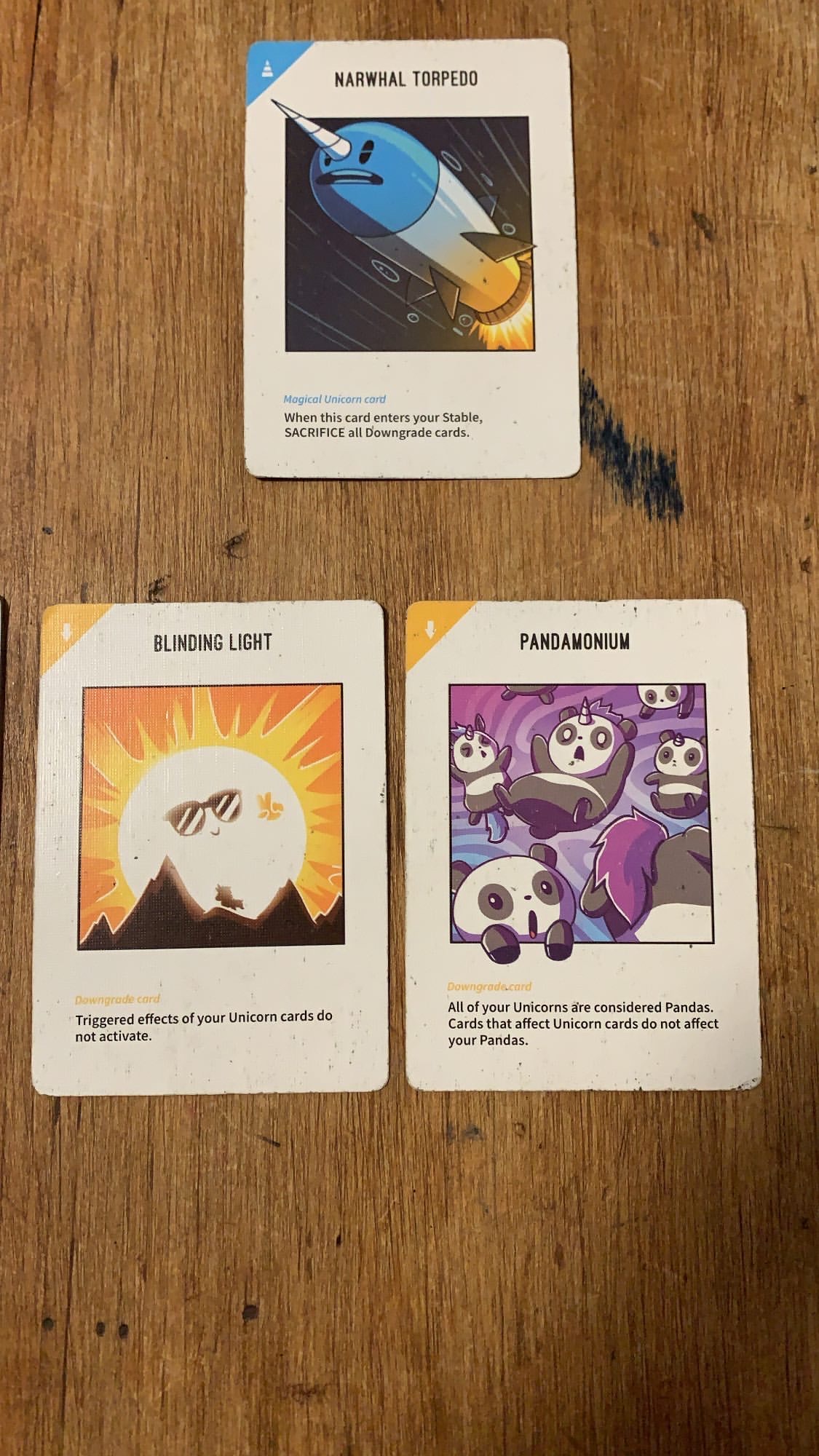 Unstable Unicorns Pandamonium vs. Blinding Light Board & Card Games