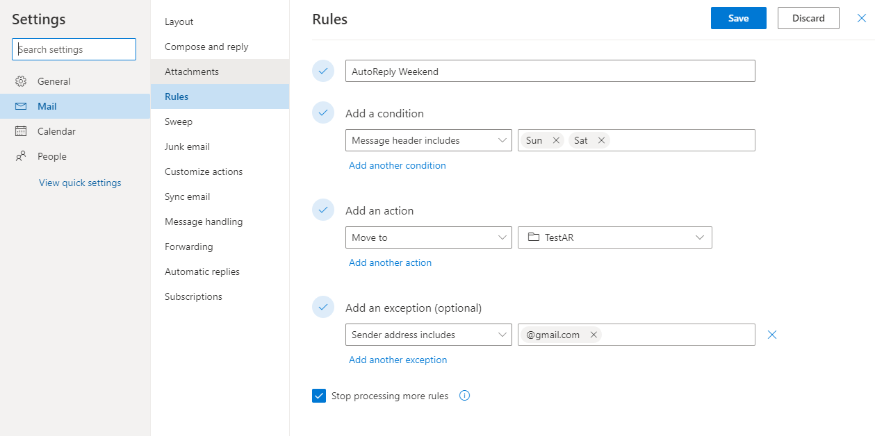 Outlook Creating a rule to forward emails based on criteria Super User