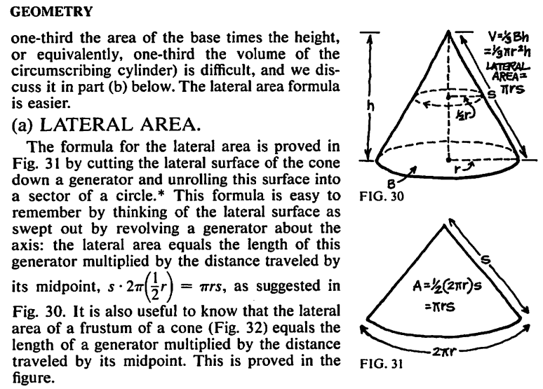 geometry generator of a cone Mathematics Stack Exchange
