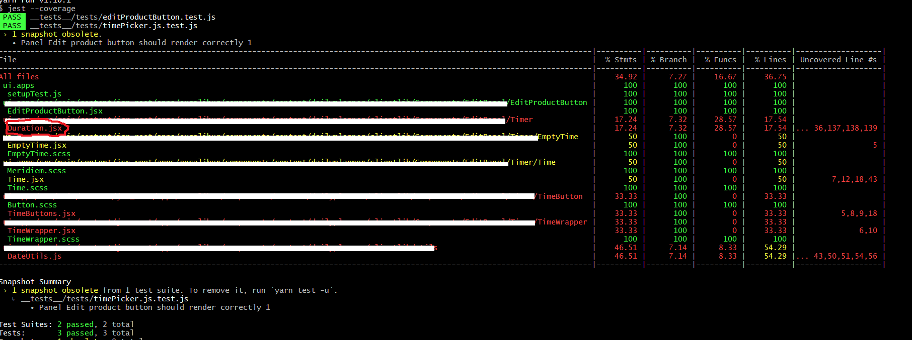 reactjs Coverage in Jest and Enzyme in React aplication Stack Overflow