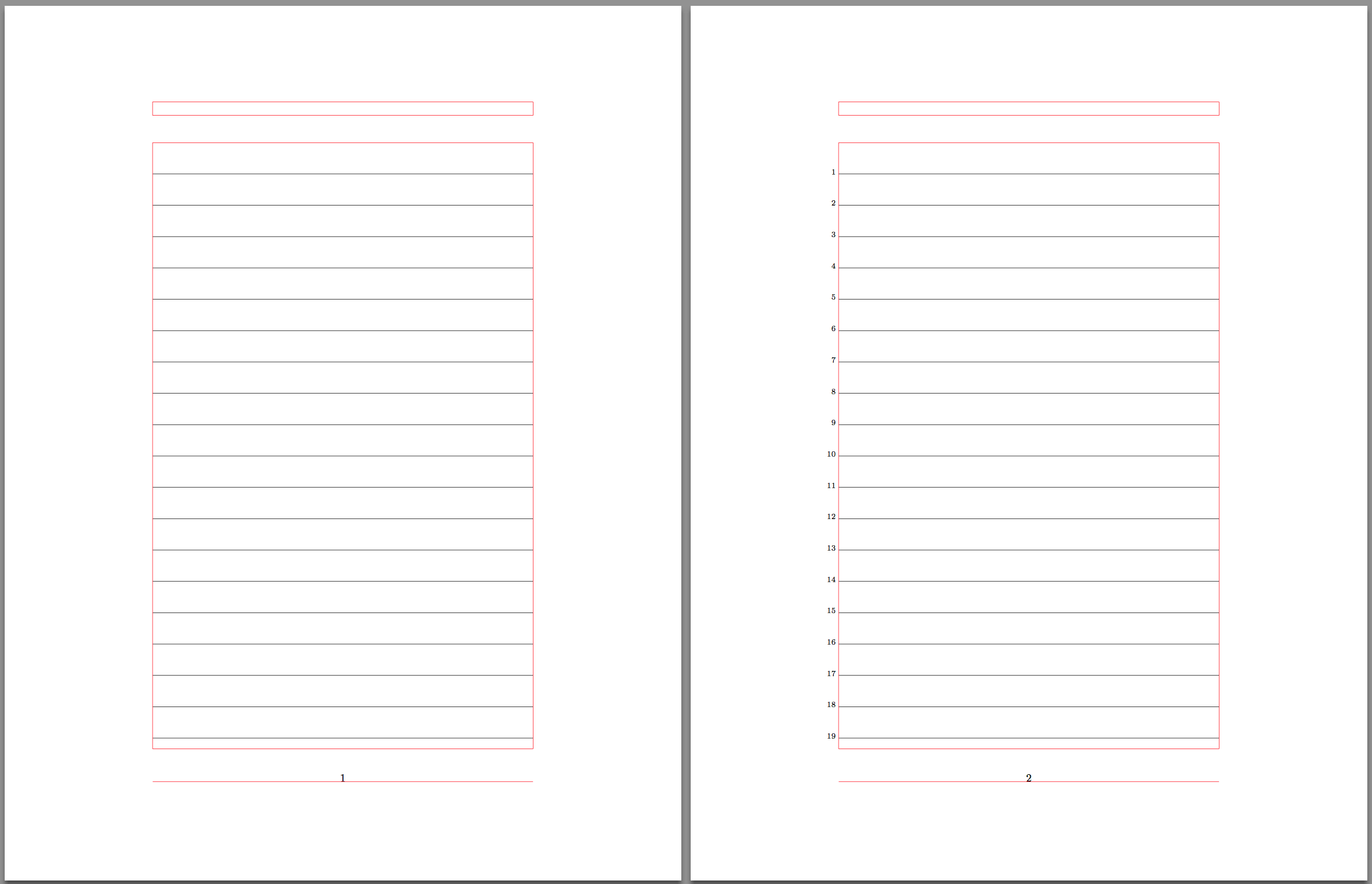 How to create a lined page with line numbers? TeX LaTeX Stack Exchange