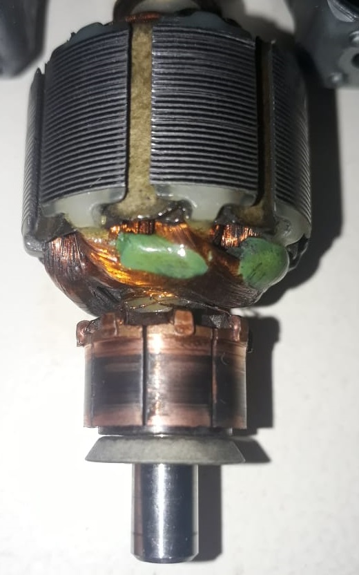 reverse polarity Reversed universal universal motor sparks and shows