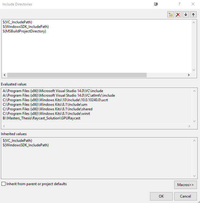 C relative file path in project