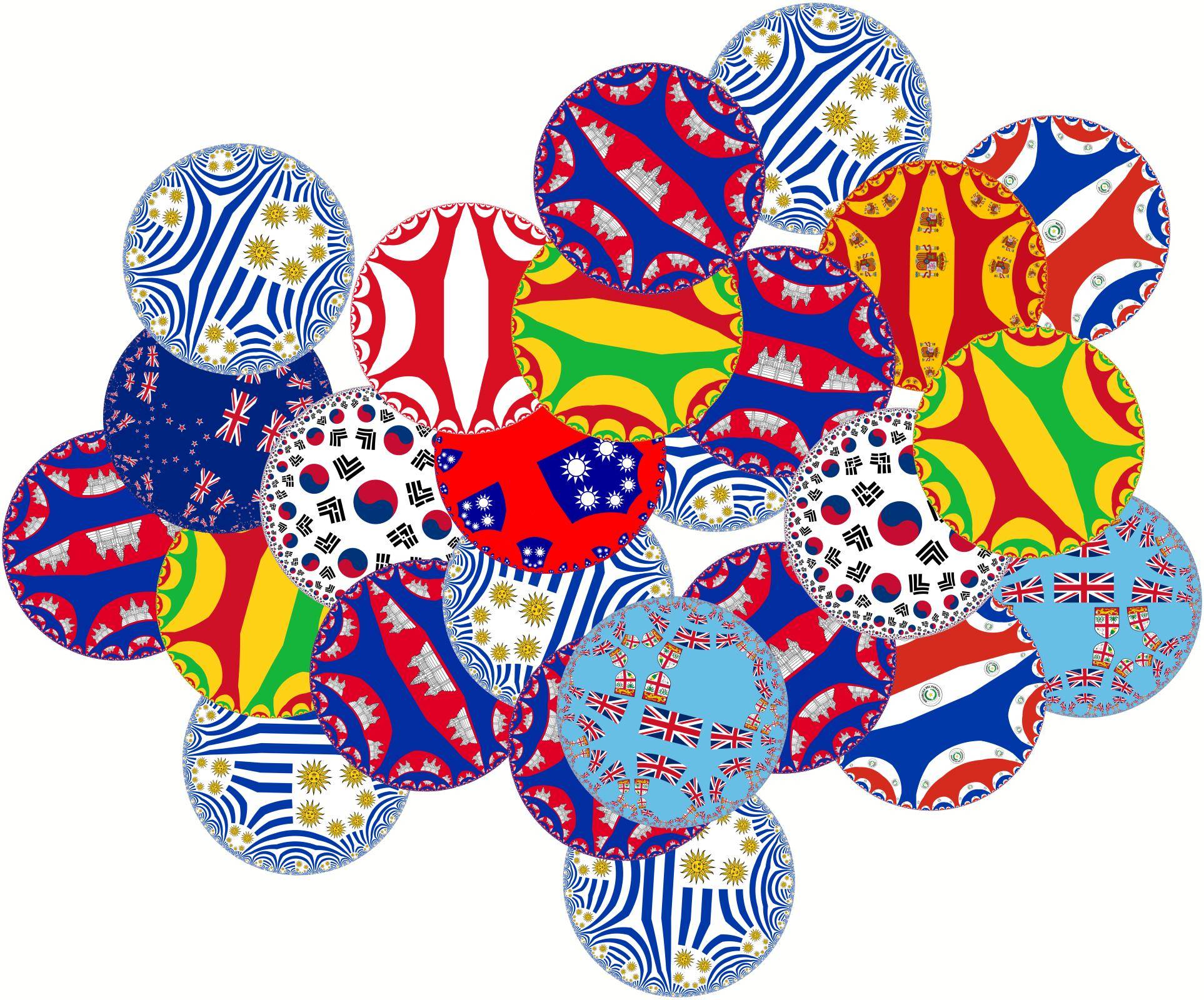 enigmatic puzzle Fun with Flags part 4 a pile of coasters Puzzling