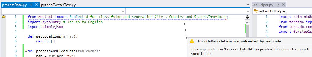 python charmap codec can't decode byte X in position Y character maps to Stack Overflow