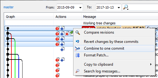Git Extensions Squash commits? Newbedev