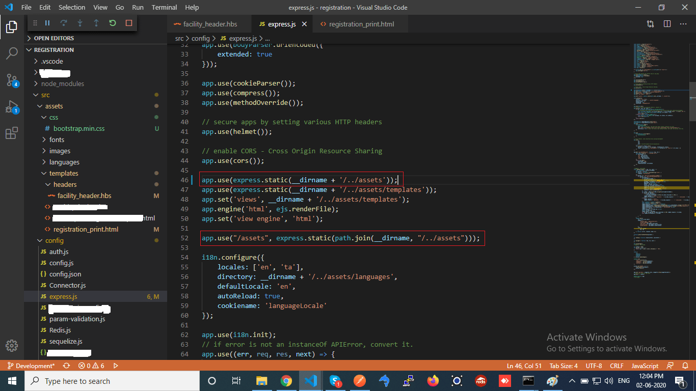 node.js Handlebars not loading local css file Stack Overflow