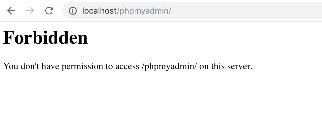 PHP and phpMyAdmin is not working after updating to iMac OS Mojave