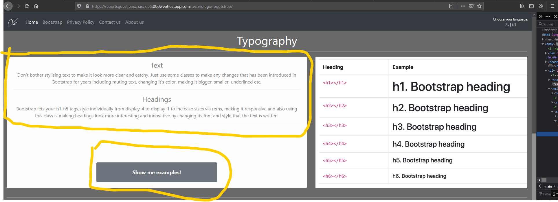 html Bootstrap 4.3.1 text and link positioning Stack Overflow