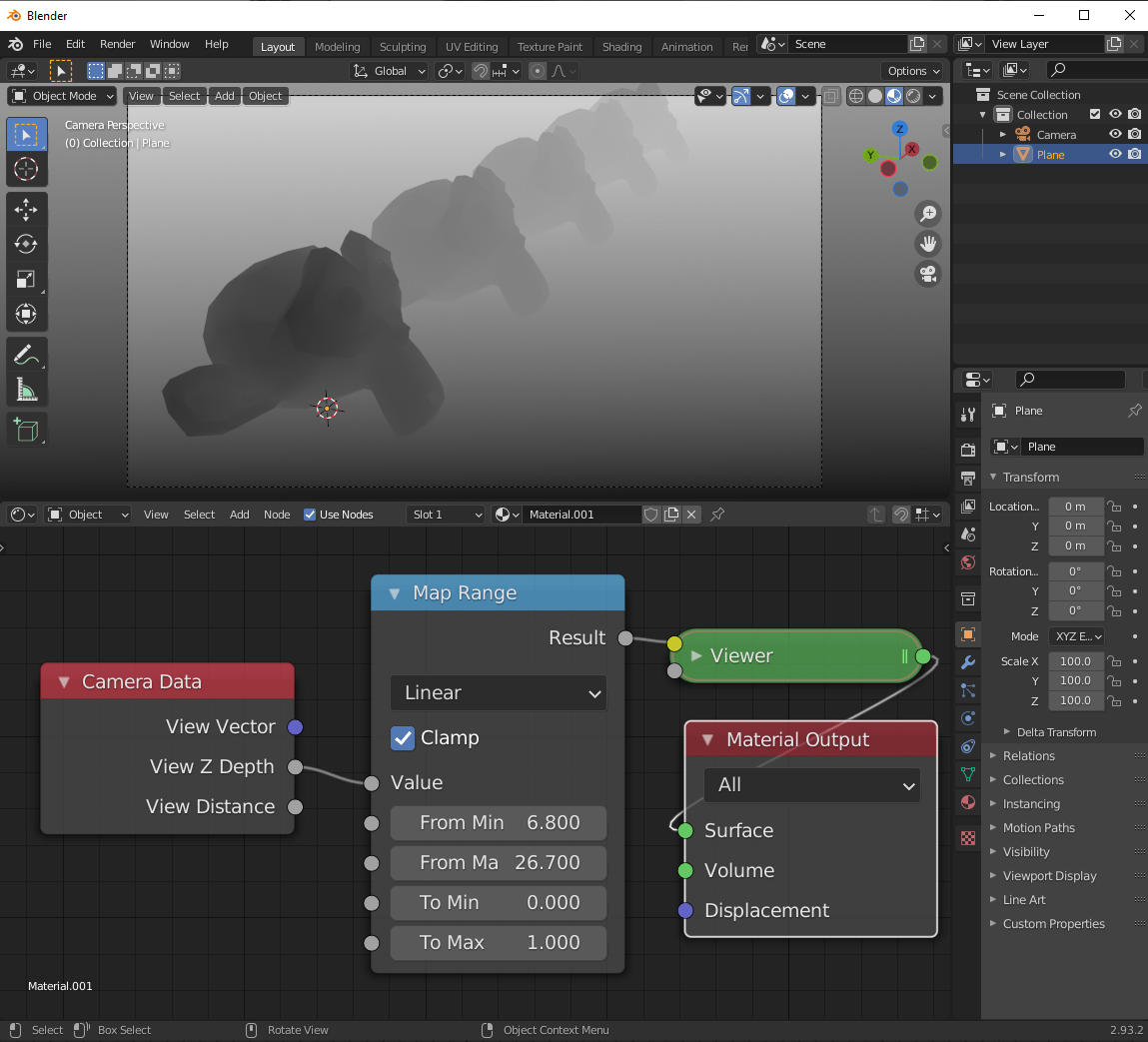 shaders Ideas on Realtime Mist Pass via Shading Nodes? Blender