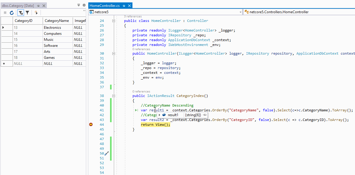 c LINQ method, which Dynamically ordering data by column name I send