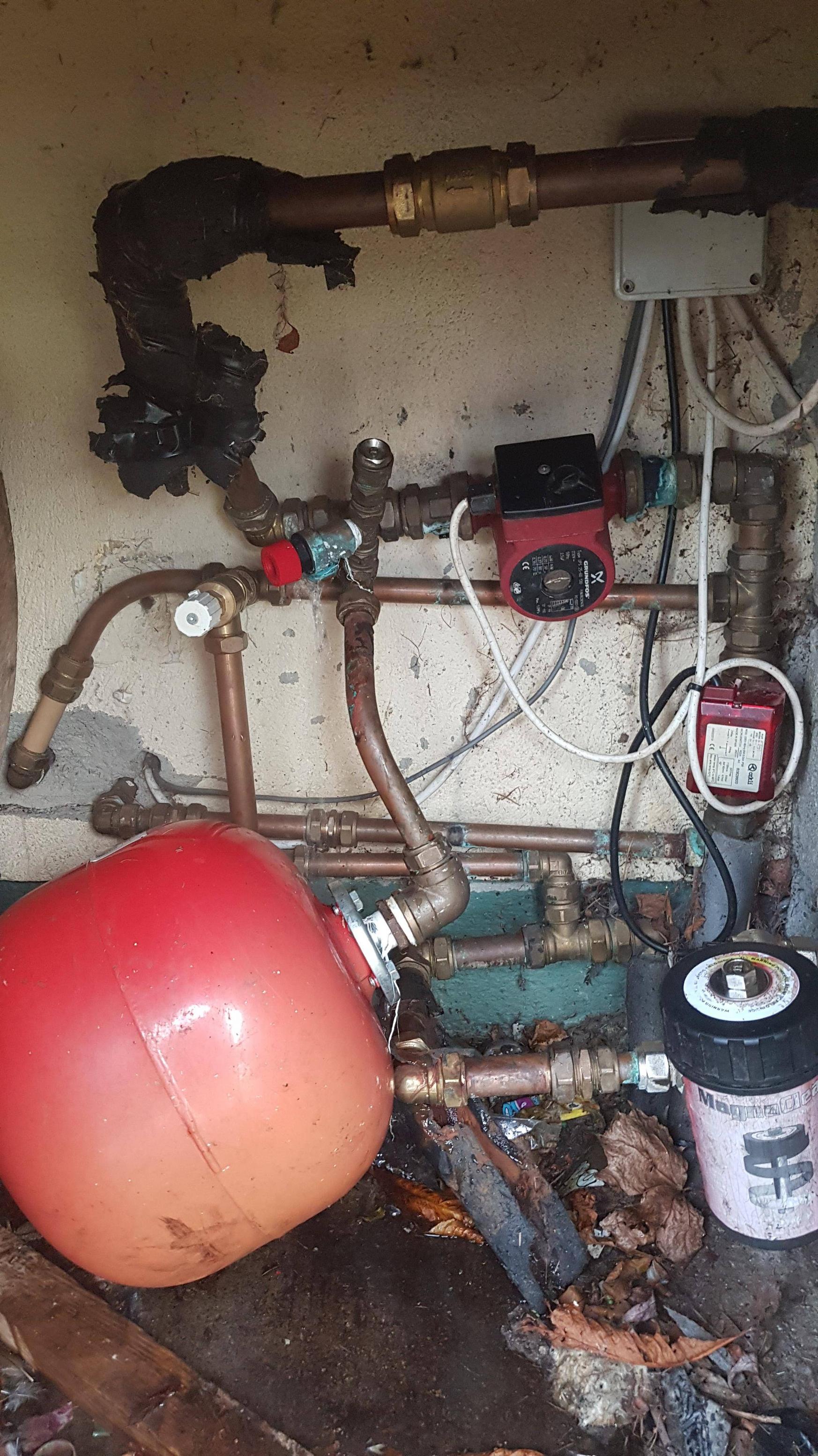 plumbing Hot water leak from heating system Home Improvement Stack
