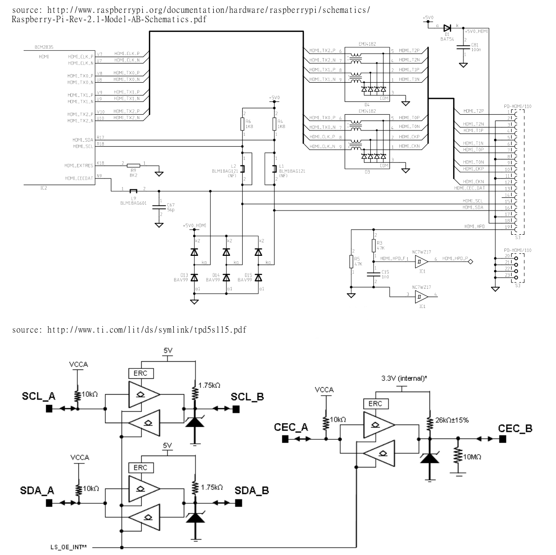 Electronic How to fix RaspberryPi HDMIDDC/CEC issue while keeping ESD protection Valuable