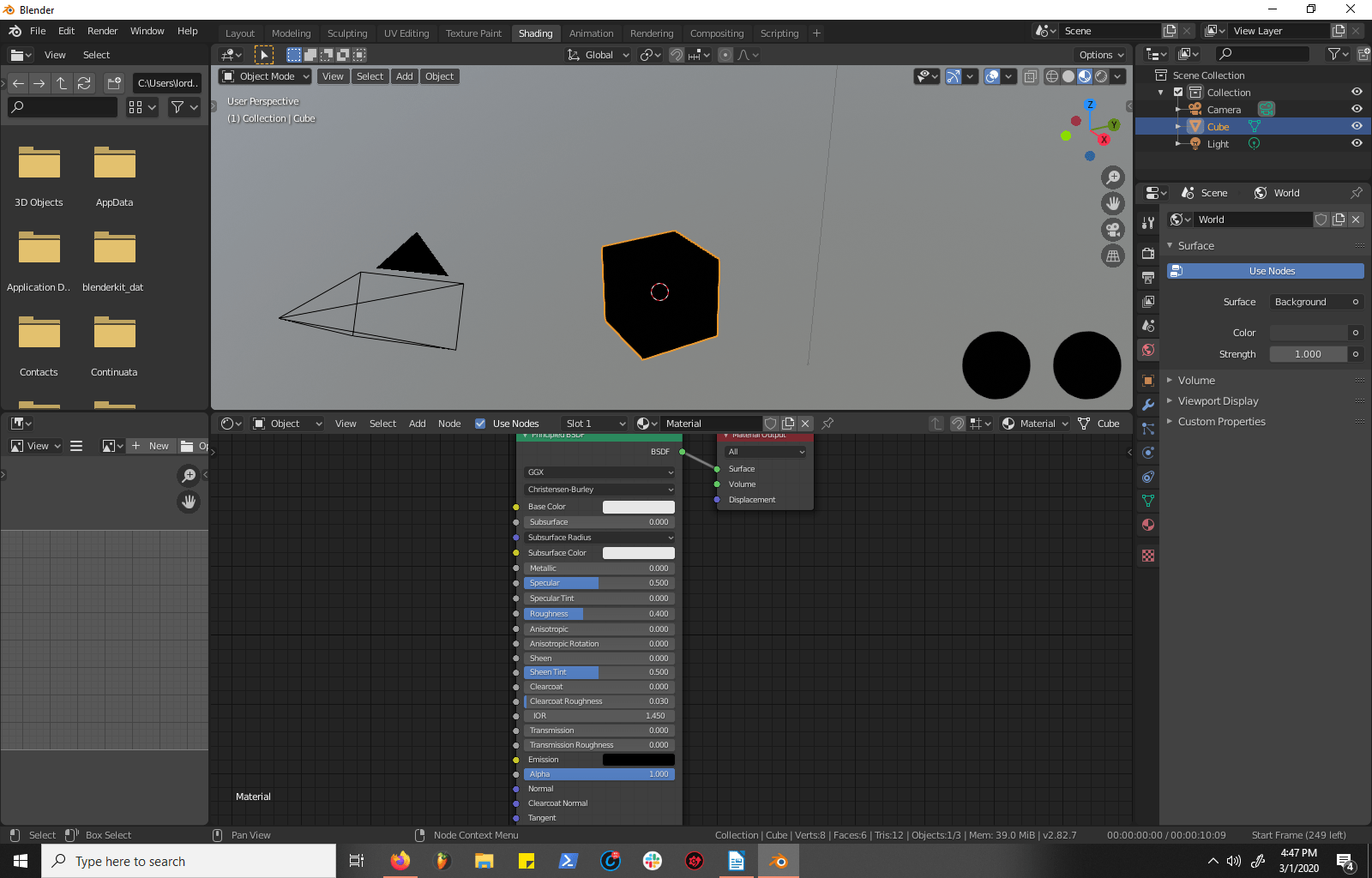 Bug? Material Preview mode shows only black objects (Eevee and Cycles