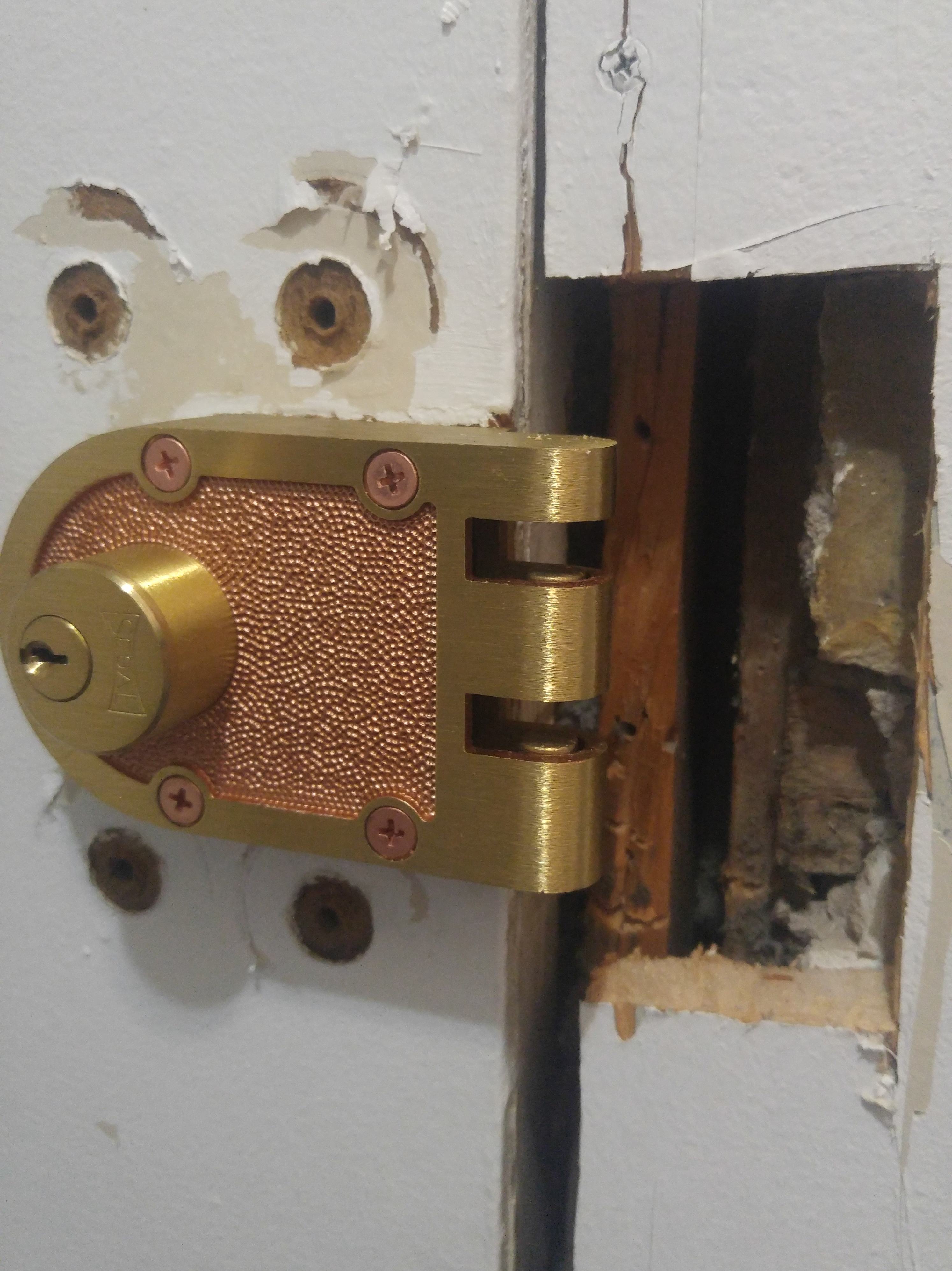 screws Door Jamb Rotted Where Latch Goes Home Improvement Stack