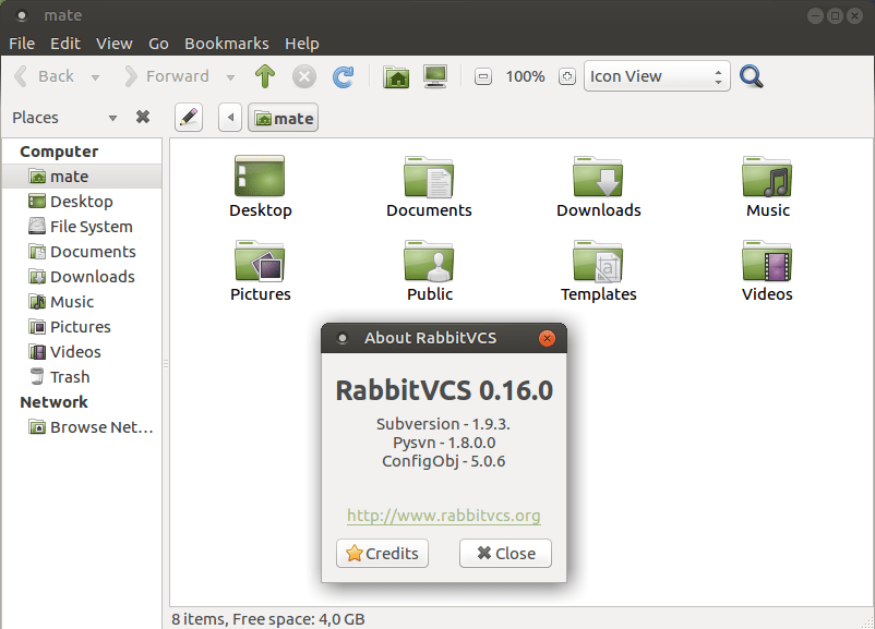 python Is it possible to integrate RabbitVCS to Caja