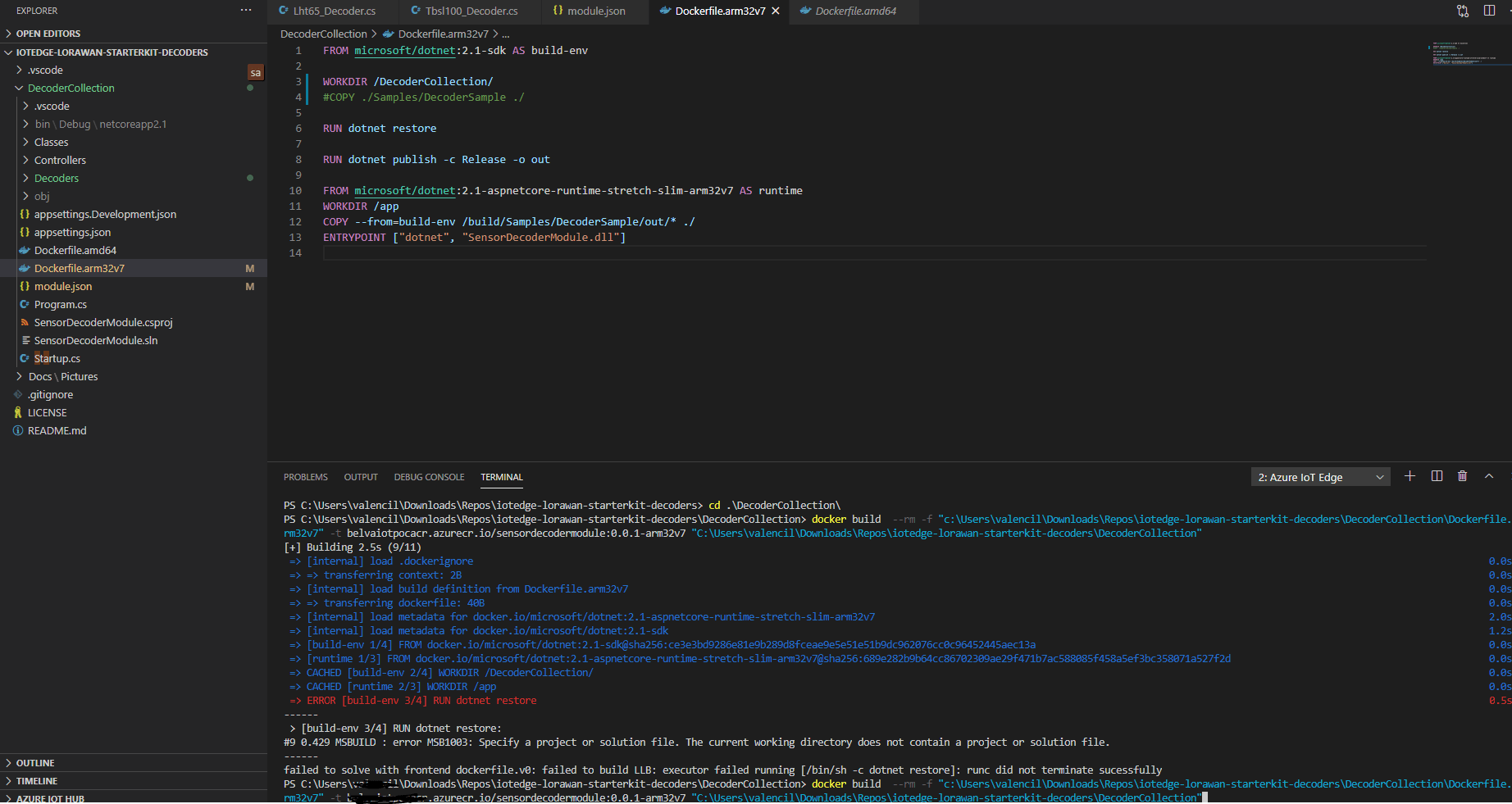 failed to solve with frontend dockerfile.v0 failed to build LLB