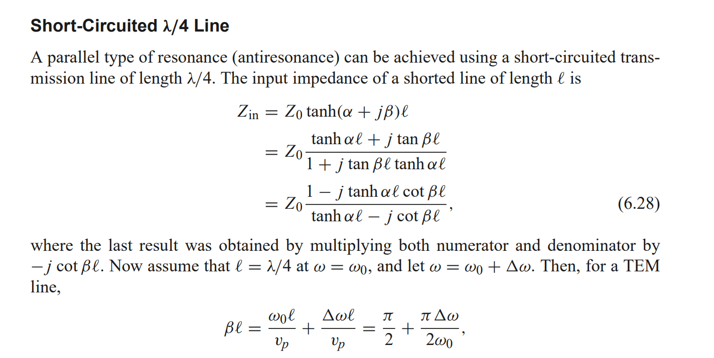 resonance Phase velocity expression Electrical Engineering Stack
