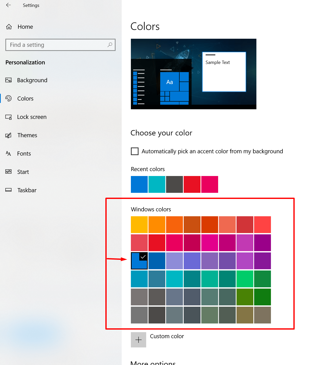 C console get Windows 10 Accent Color Stack Overflow