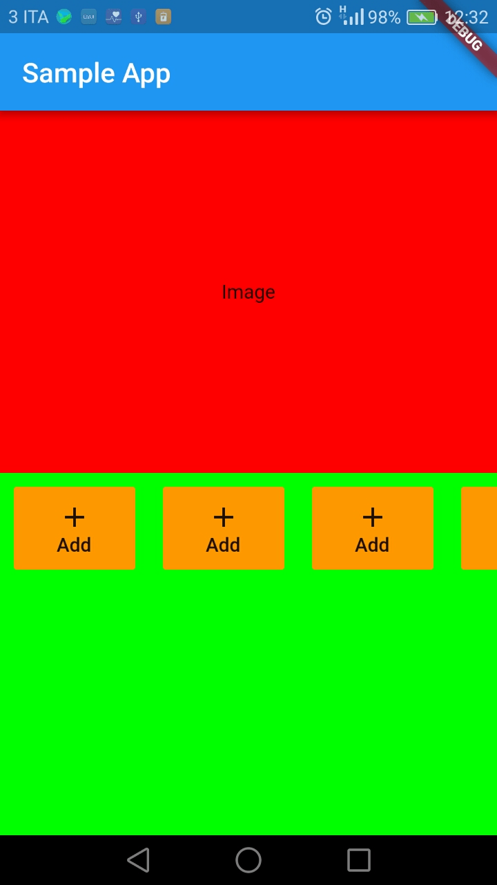 Flutter column widget childs with different heights