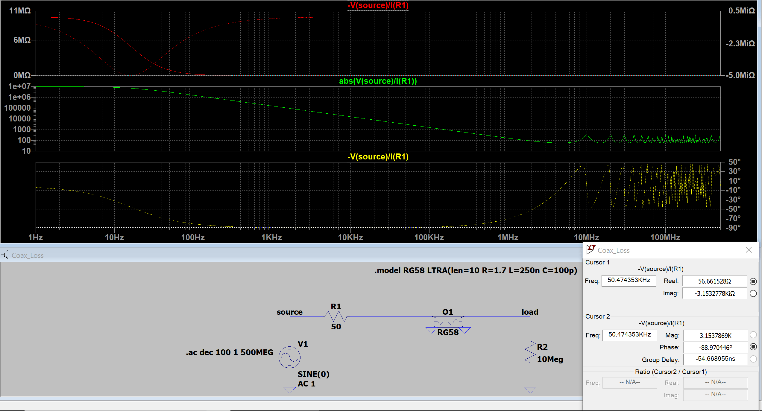 Electronic Coax Cable Wave Impedance, Capacitive Load Valuable Tech