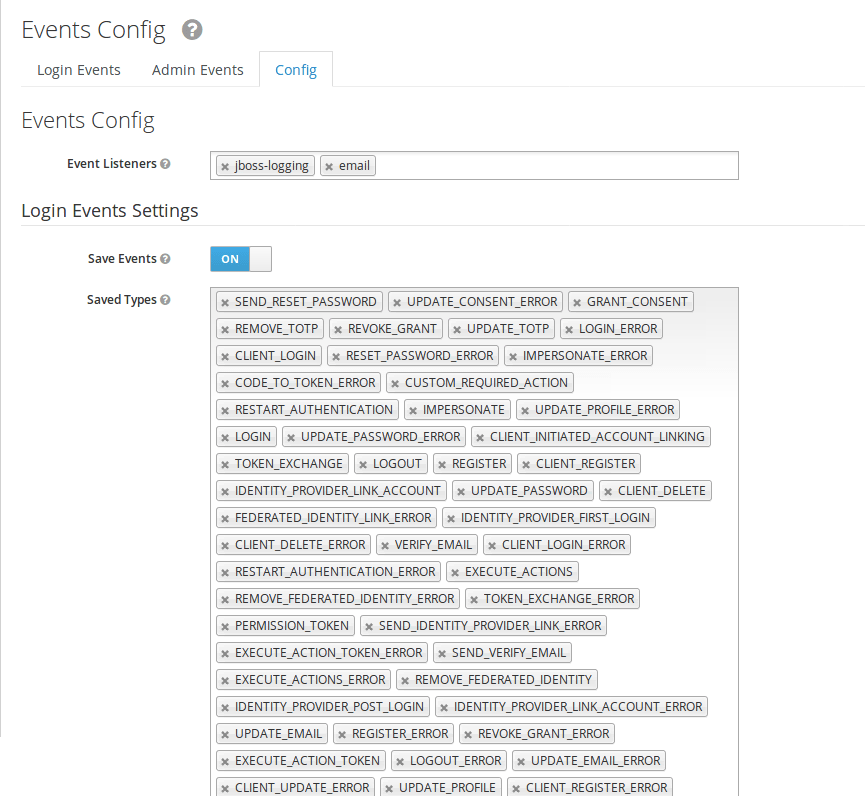 jboss Keycloak not sending email for events Stack Overflow