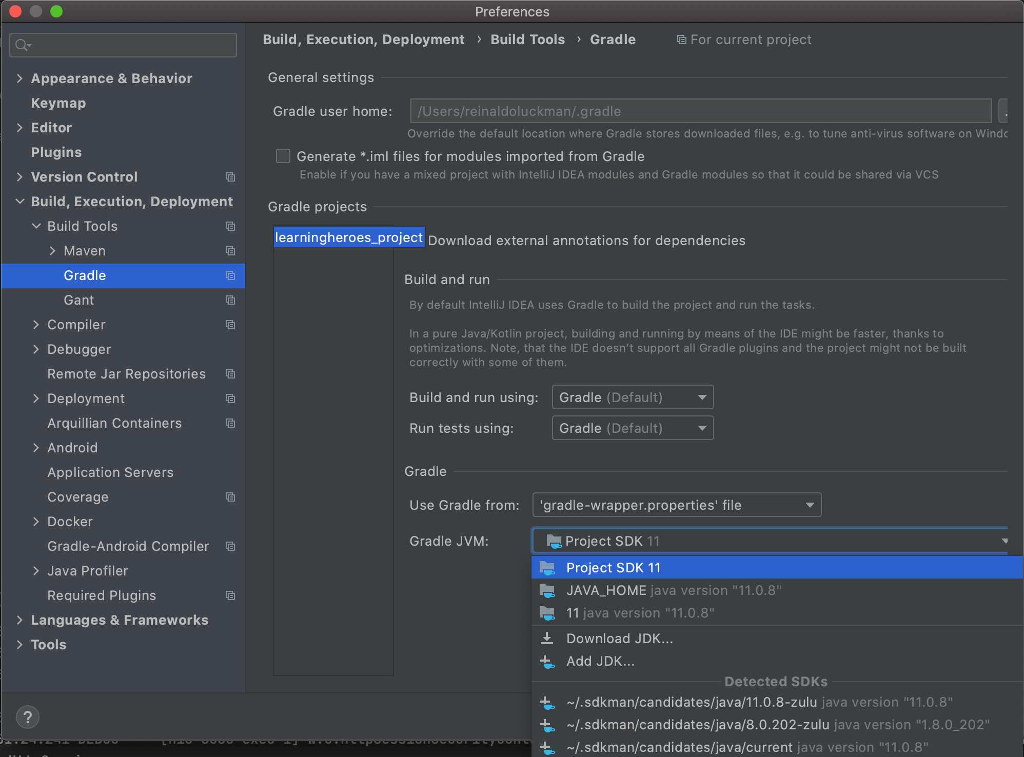 [java] Getting Gradle dependencies in IntelliJ IDEA using Gradle build
