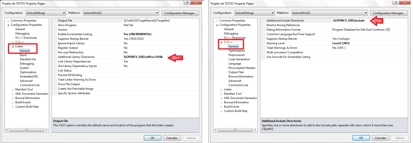 C++ LINK fatal error LNK1104 cannot open file 'opencv_calib3d245d