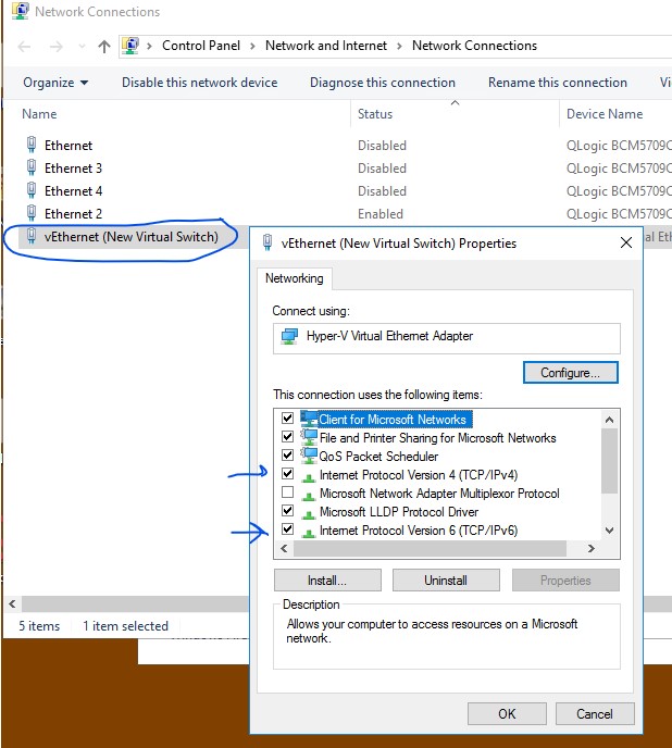 networking Ignore adapter and use primary instead