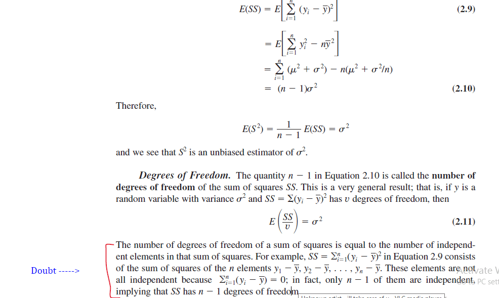 experiment design How are terms in SS (corrected sum of squares